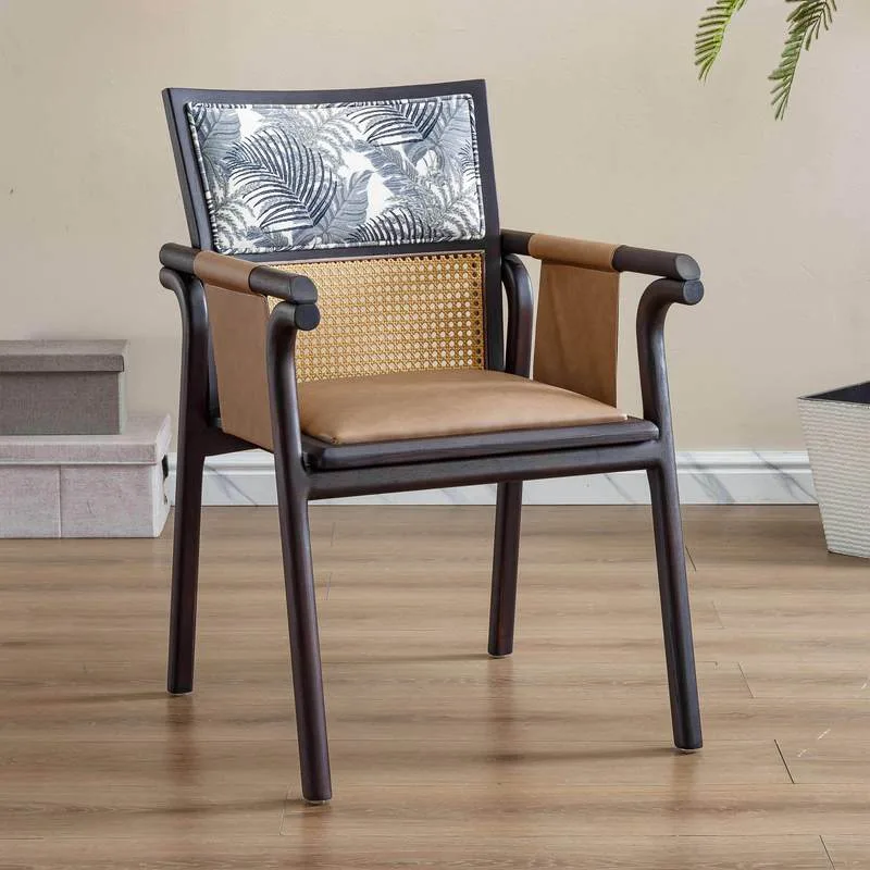 JP Solid Wood Dining Chair with Backrest photo 2
