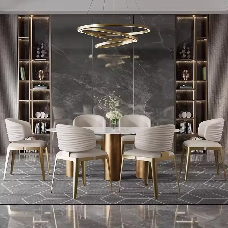 JP Italian Light Luxury Dining Chair Simple photo 3