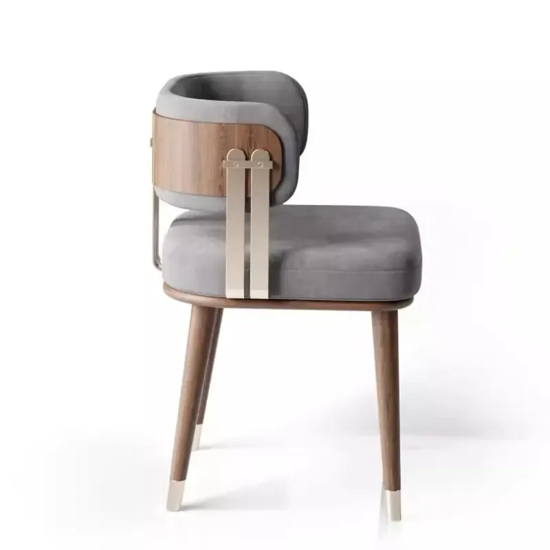 JP Modern Armless Dining Chair Wrought Iron