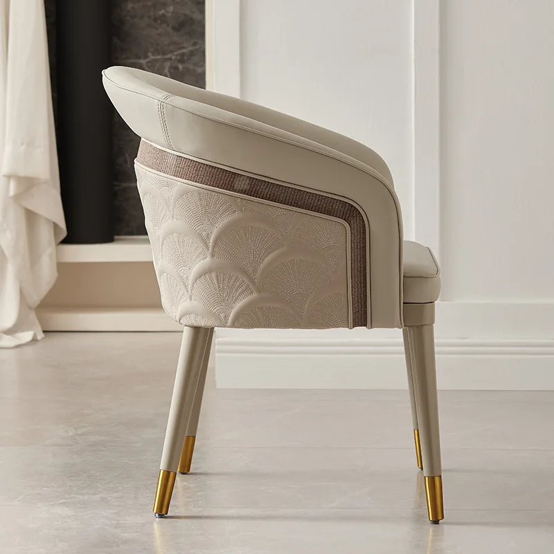 JP Modern Beige Dining Chair with Fan photo 2
