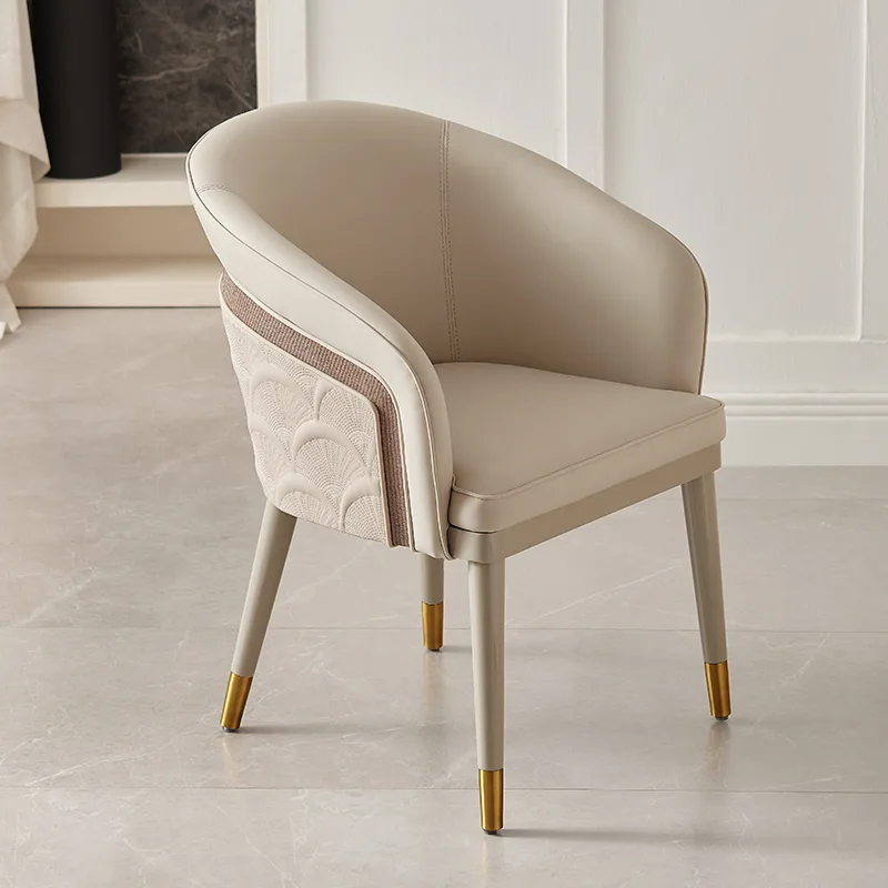 JP Modern Beige Dining Chair with Fan photo 3