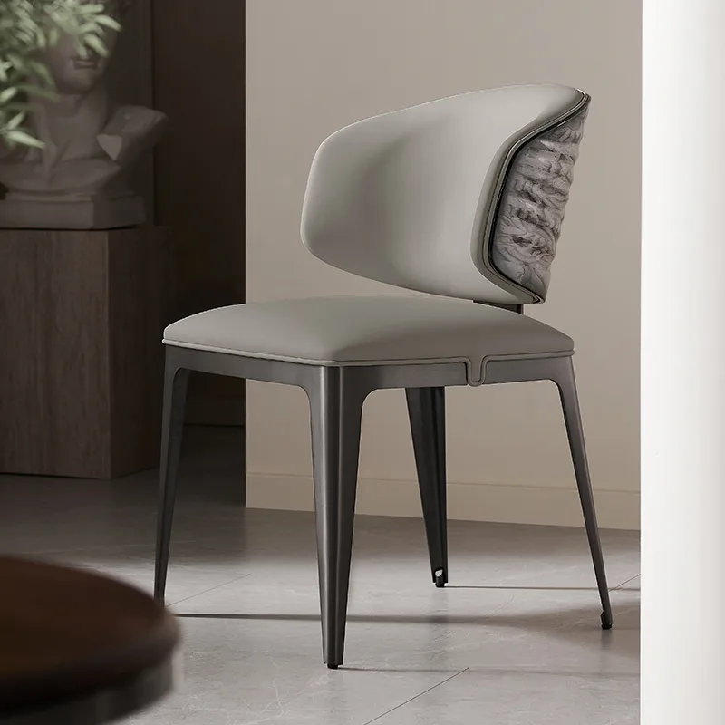 JP Modern High-End Dining Chair Comfortable Corrugated photo 2
