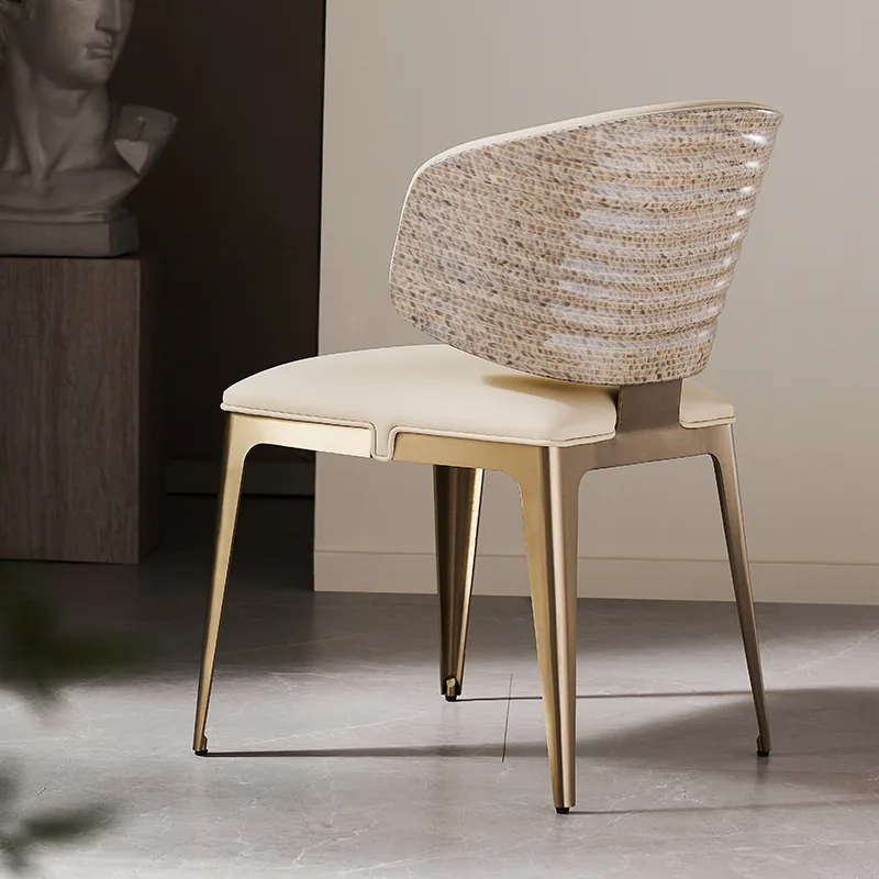 JP Modern High-End Dining Chair Comfortable Corrugated
