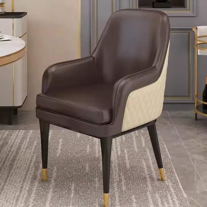 JP Modern Leather Dining Chair for Restaurants
