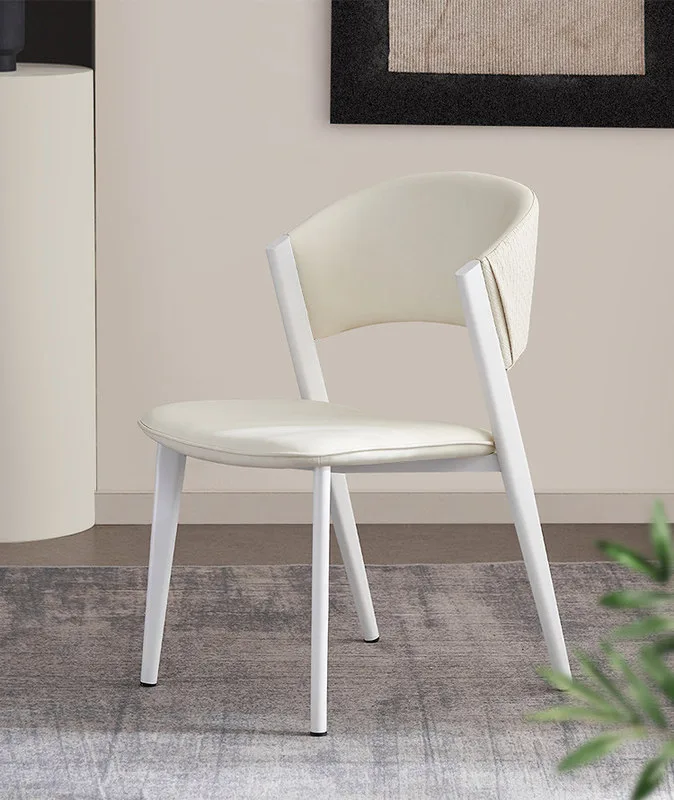 JP Modern Minimalist Italian Leather Dining Chair photo 2