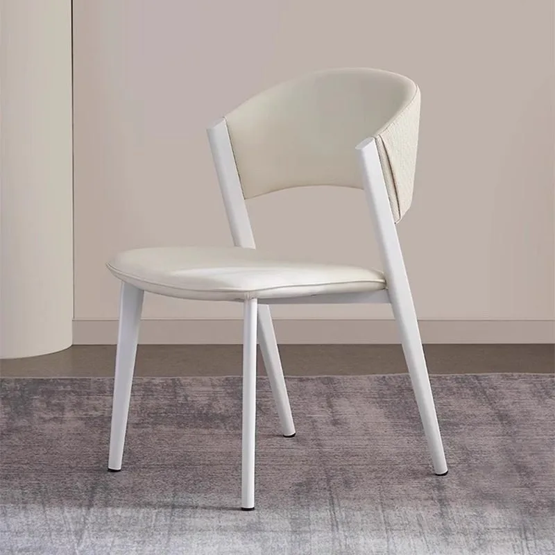 JP Modern Minimalist Italian Leather Dining Chair