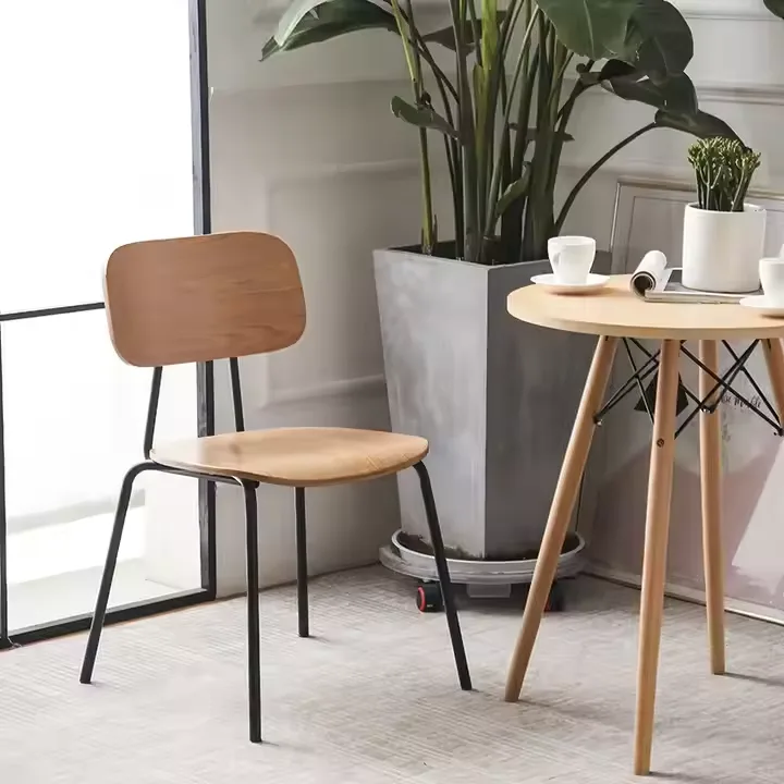 JP Wholesale Price Nordic Dining Chair Wood photo 2