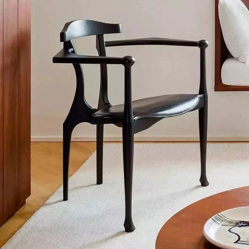 JP Mid-Century Solid Ash Wood Dining Armchair photo 2