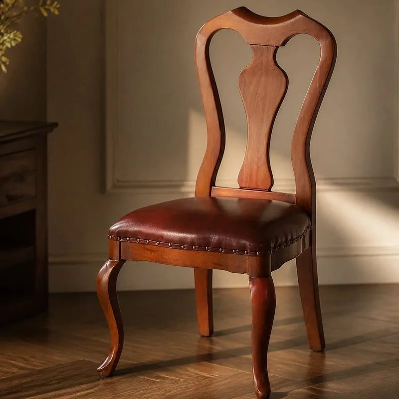 JP American Country-style Antique Movable Dining Chair