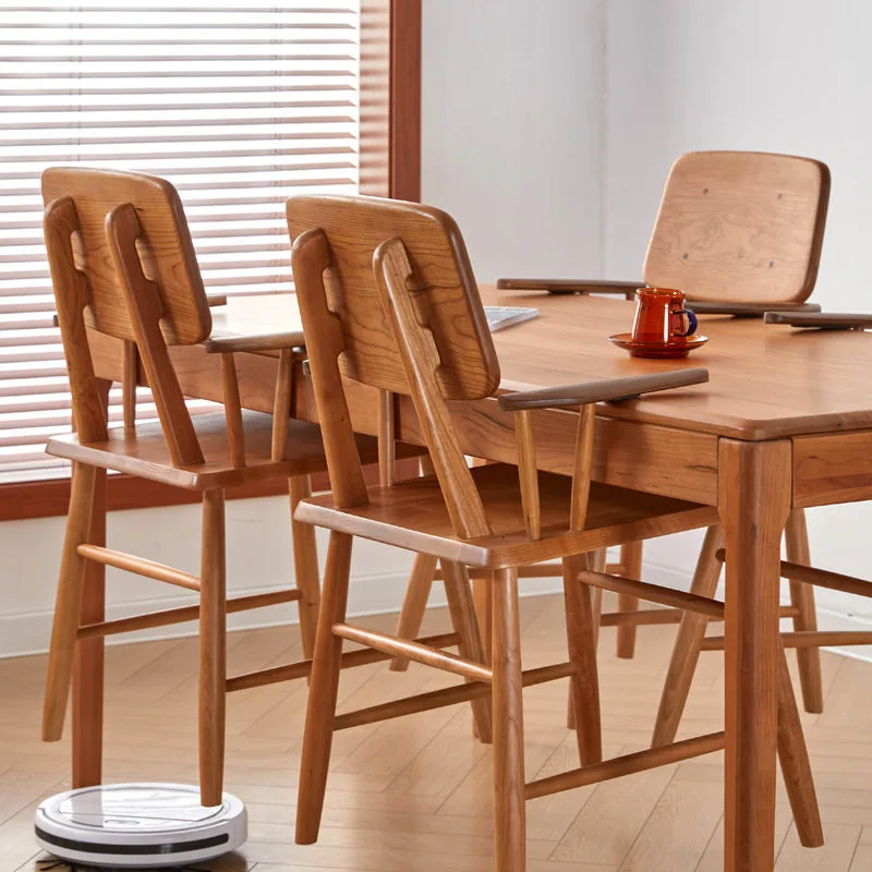 JP Armrest Dining Chair Ins Solid Wood photo 3