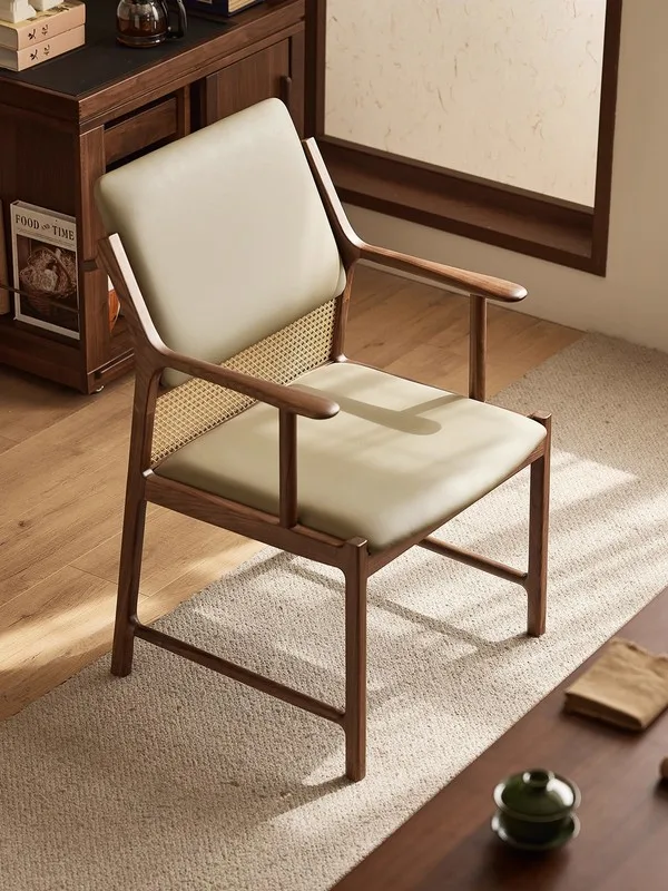 JP Ash Wood Dining Chair with Armrest photo 3