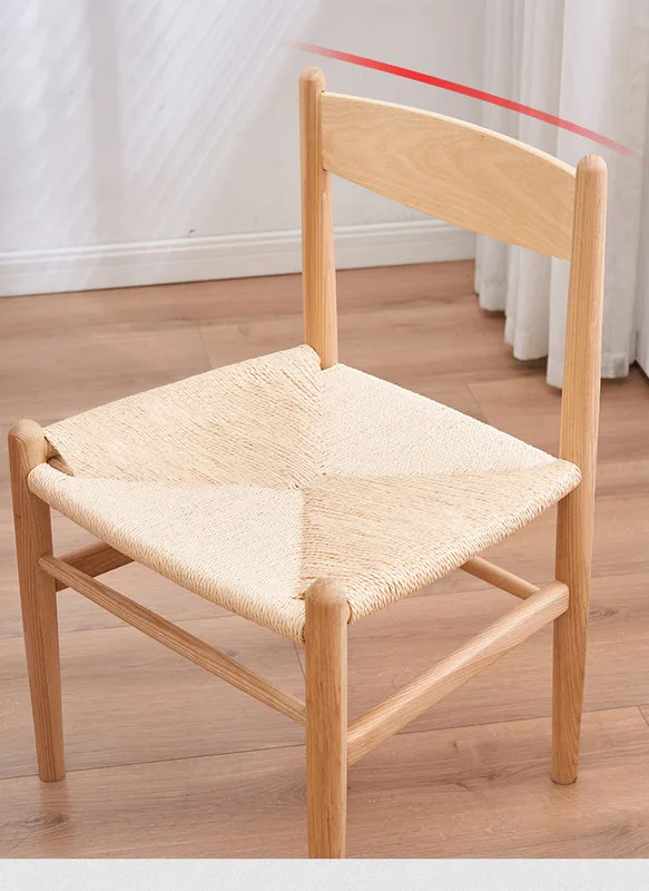 JP Mid-Century Dining Chair Hand-Woven Paper Cord photo 2