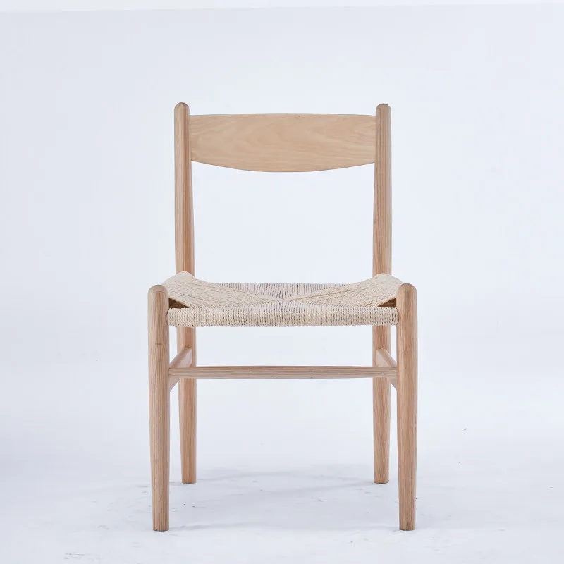 JP Mid-Century Dining Chair Hand-Woven Paper Cord photo 3