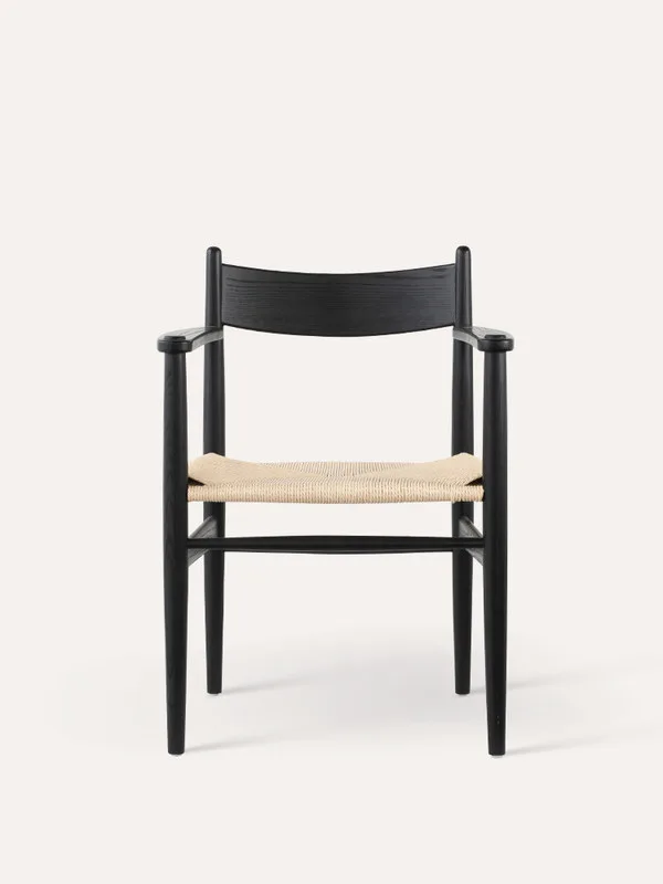 JP Solid Wood Weave Rope Dining Chair photo 2