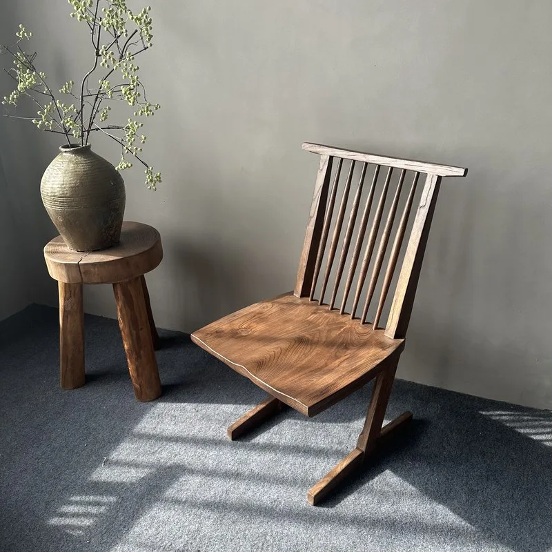 JP Wabi Sabi Modern Wood Dining Chair photo 3