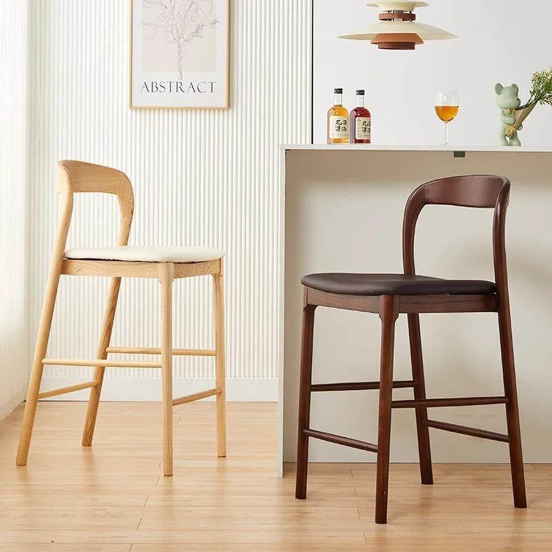 JP Solid Wood Modern Simple Back Elegant Stool photo 3
