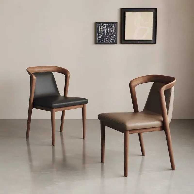 JP New Design Leather Upholstered Dining Chair photo 3