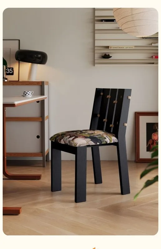 JP French Art Velvet Fabric Dining Chair photo 2