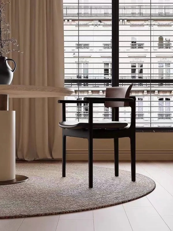 JP Modern Minimalistic Solid Wood Backrest Chair photo 3