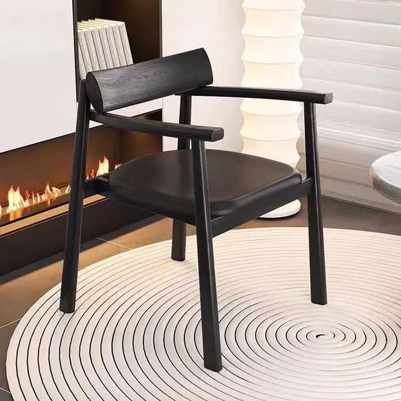 JP Nordic Solid Wood Armchair Balcony Hotel