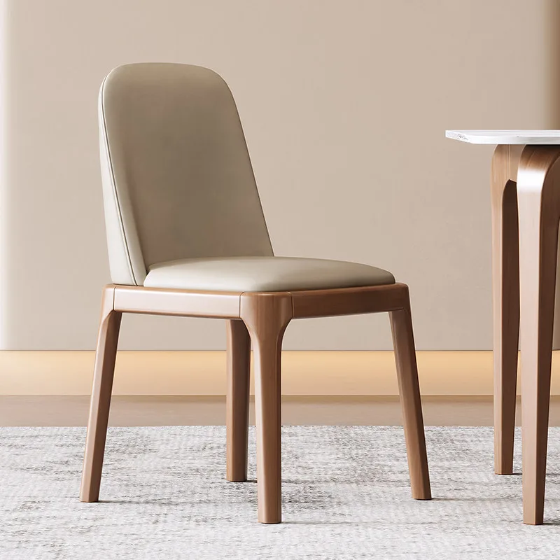 JP Nordic Solid Wood Dining Chair Home Modern