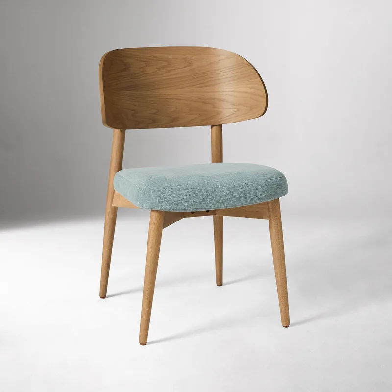 Natural White Oak Bentwood Dining Chair Light photo 2