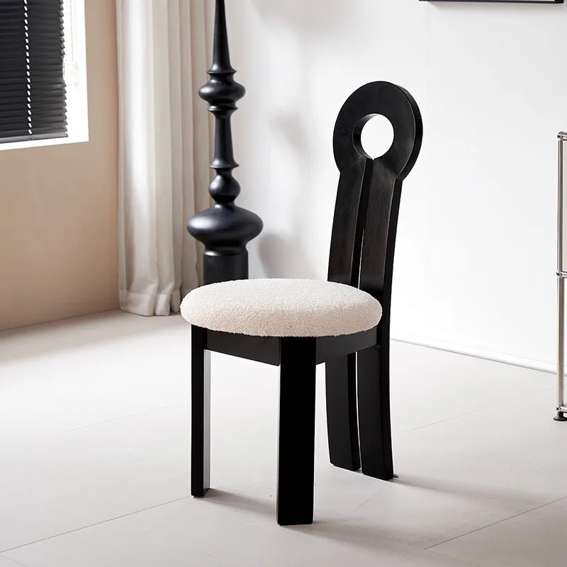 JP Designer Retro Black Dining Chair Luxurious photo 2
