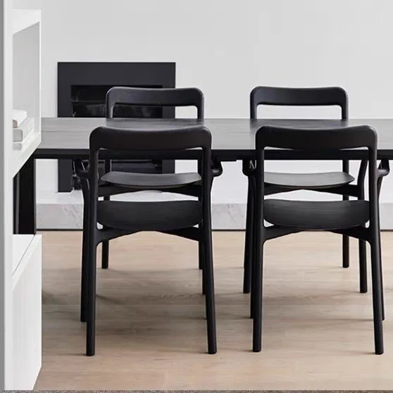 JP Modern Restaurant Chairs Solid Wood Arm photo 3