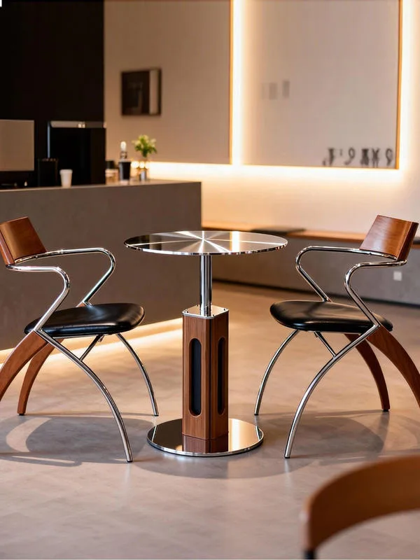 JP Nordic Modern Dining Chair Luxury Metal photo 2