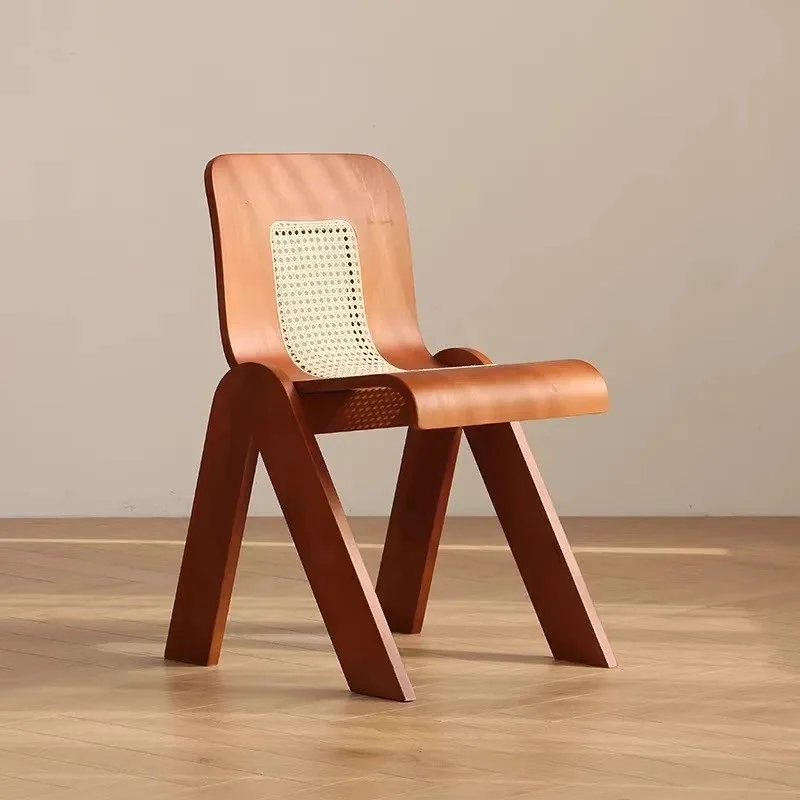 JP Dining Chair with Solid Wood Backrest