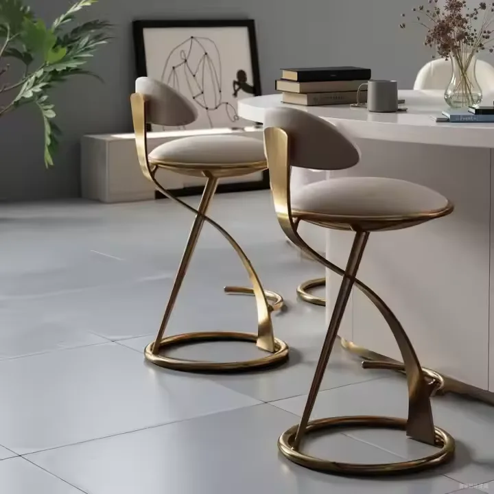 JP Italian Modern High Stool Bar Chair