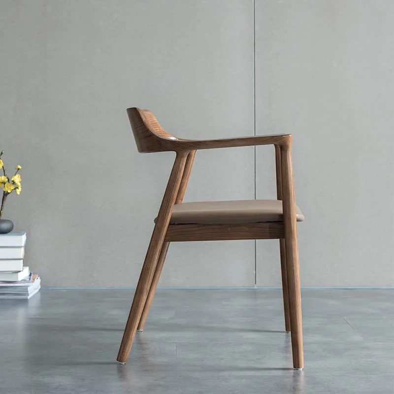 JP Nordic Solid Wood Dining Chair Leisure photo 3