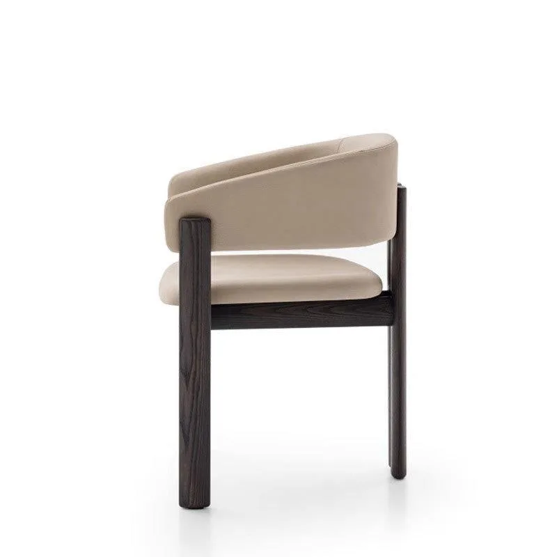 JP Italian-style Nordic Minimalist Leather Dining Chair photo 3