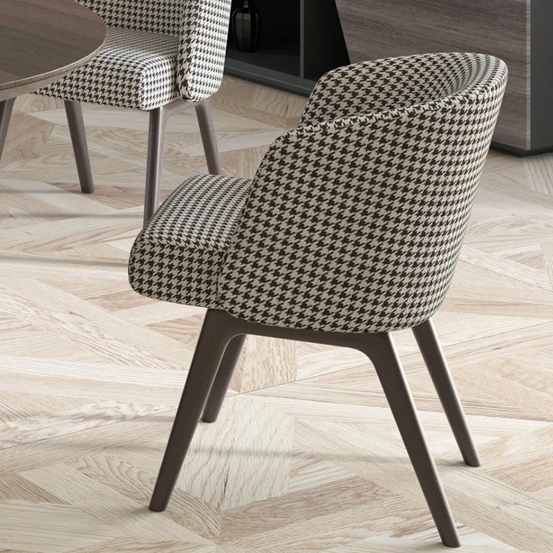 JP Nordic Style Restaurant Fabric Dining Chair photo 3