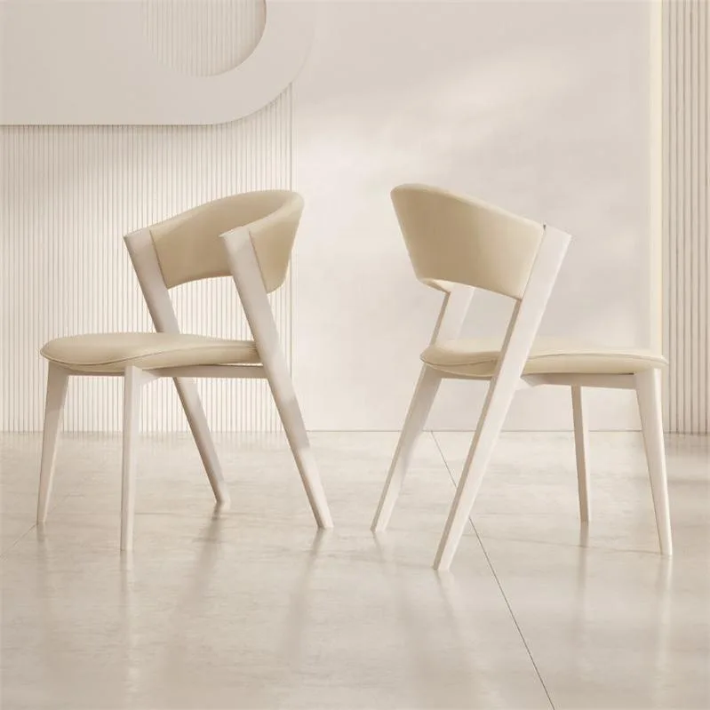 JP Cream Light Luxury Wind Dining Chair photo 2
