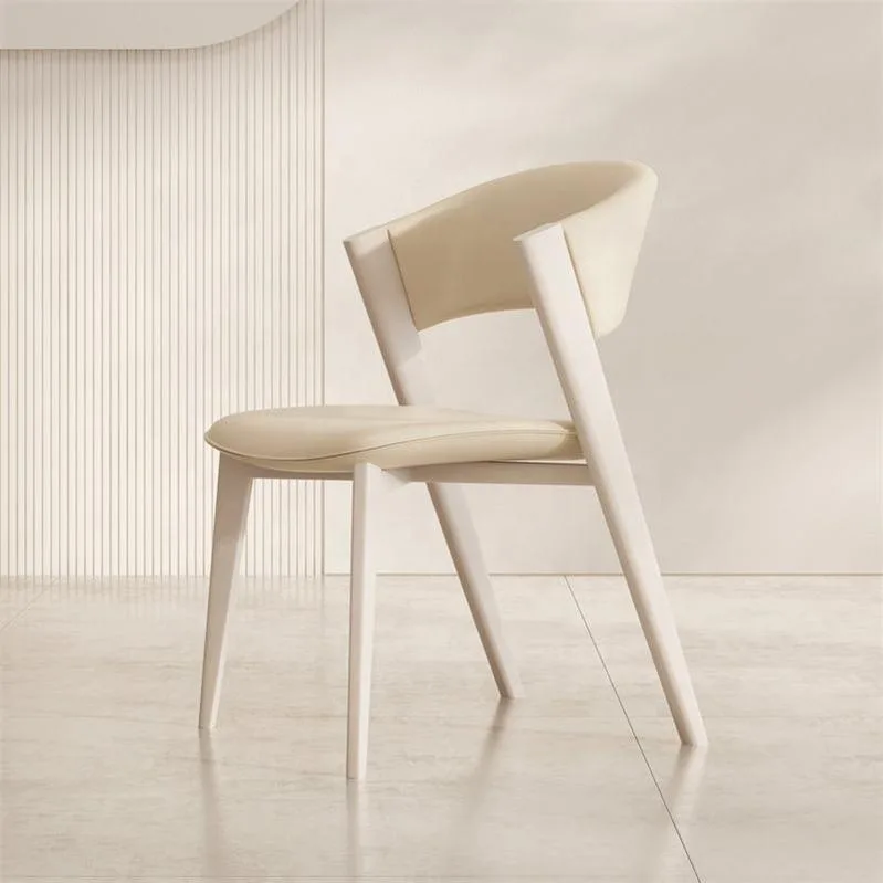 JP Cream Light Luxury Wind Dining Chair