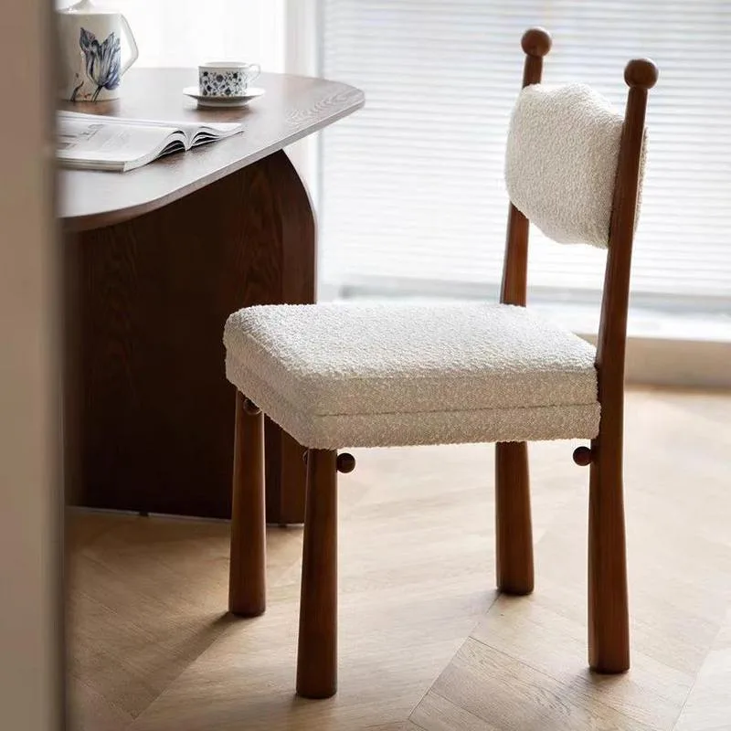 JP Household Solid Wood Dining Chairs, Light photo 3