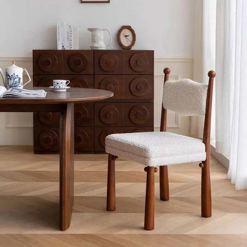 JP Household Solid Wood Dining Chairs, Light