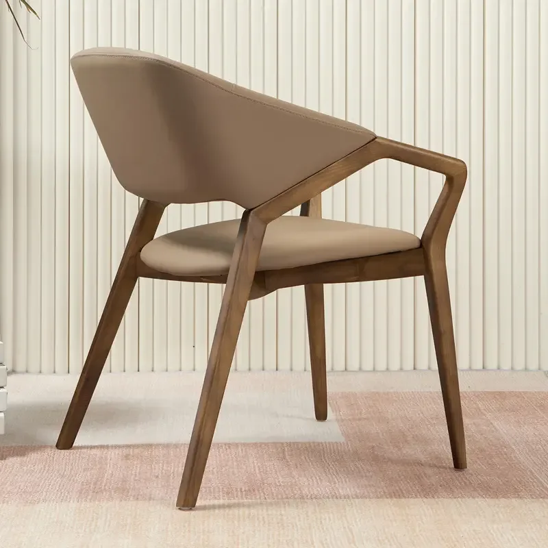 JP Italian Modern Designer Dining Chair Ash Solid Wood Minimalist photo 2