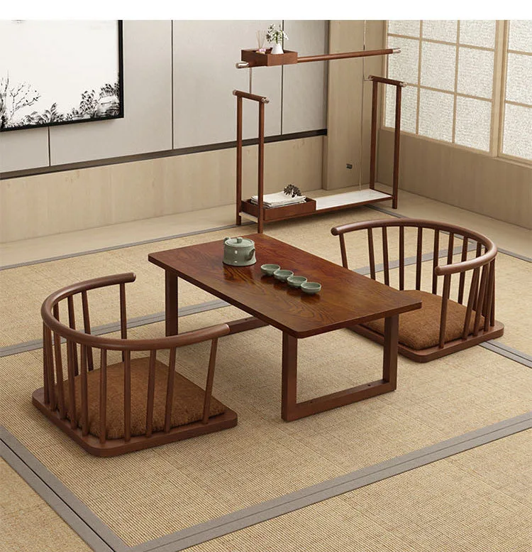 JP Japanese Tatami Couch Chair Solid Wood photo 2