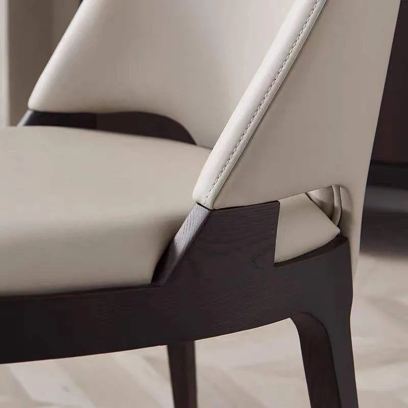 JP Minimalist Wooden Dining Chair Modern High photo 3