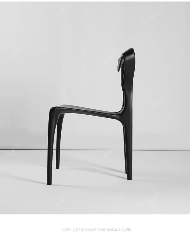 JP Modern Design Black Wooden Dining Chair photo 2