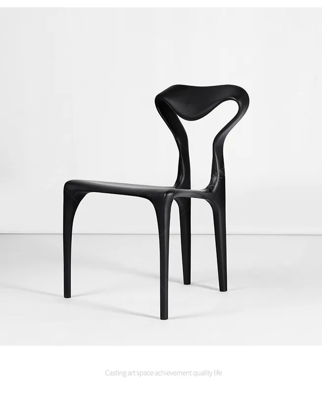 JP Modern Design Black Wooden Dining Chair photo 3