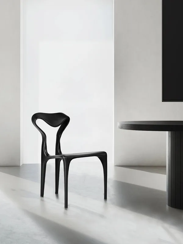 JP Modern Design Black Wooden Dining Chair