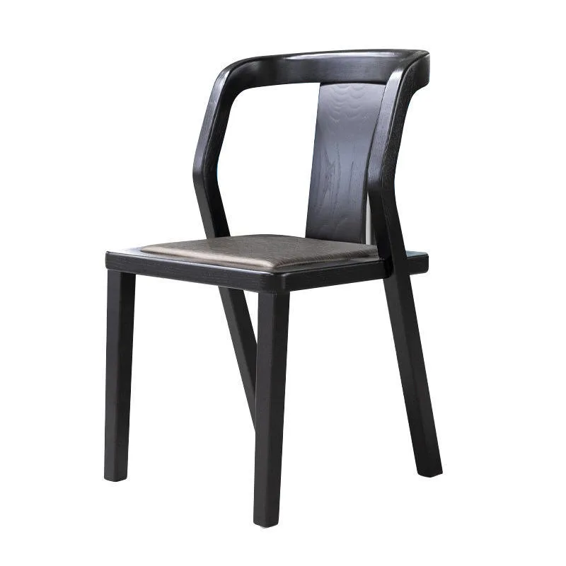 JP Modern Minimalist Black Solid Wood Dining