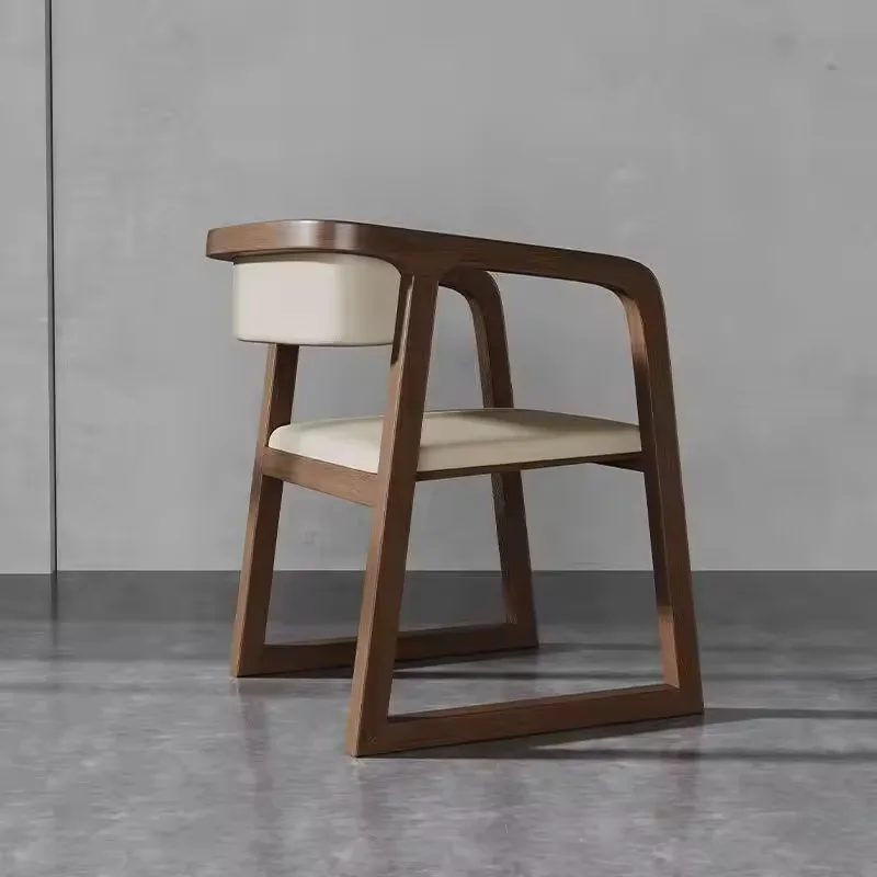 JP Modern Minimalist Solid Wood Dining Chairs Hotel photo 3