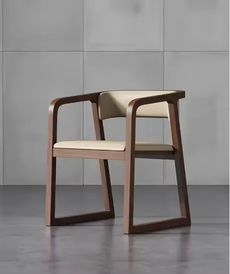 JP Modern Minimalist Solid Wood Dining Chairs Hotel