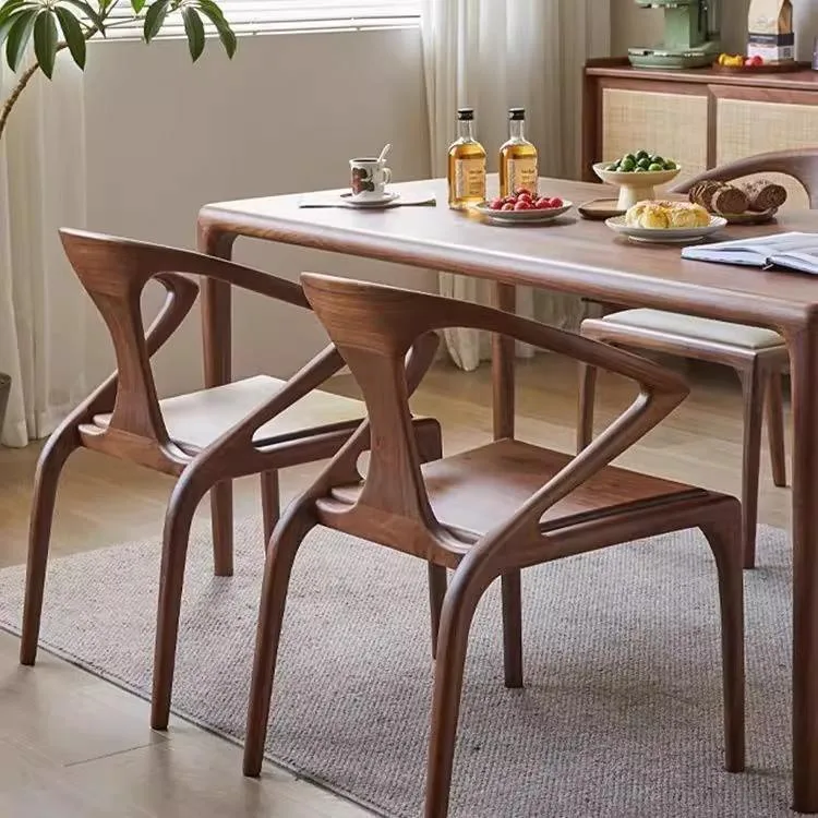 JP Modern Nordic Solid Wood Dining Chair with photo 3