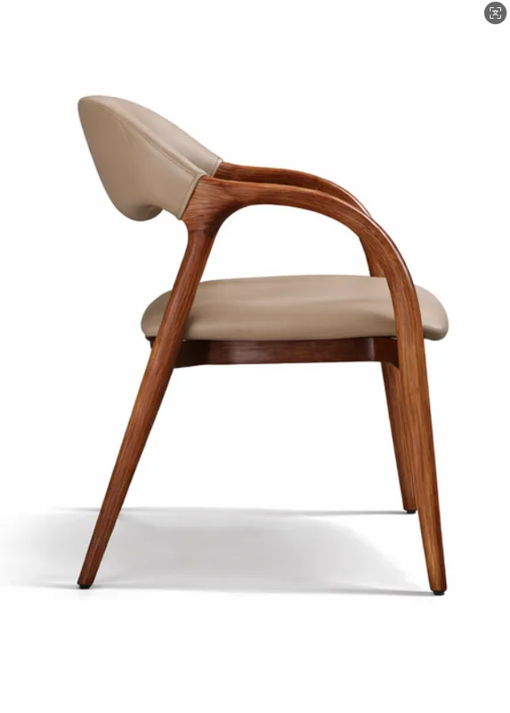 JP Modern Solid Wood Dining Chair Upholstered Velvet photo 3