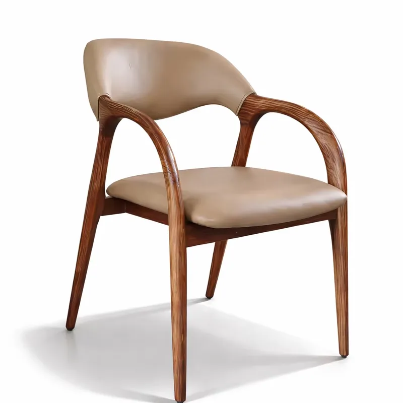 JP Modern Solid Wood Dining Chair Upholstered Velvet